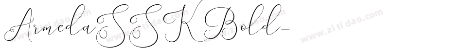 ArmedaSSK Bold字体转换